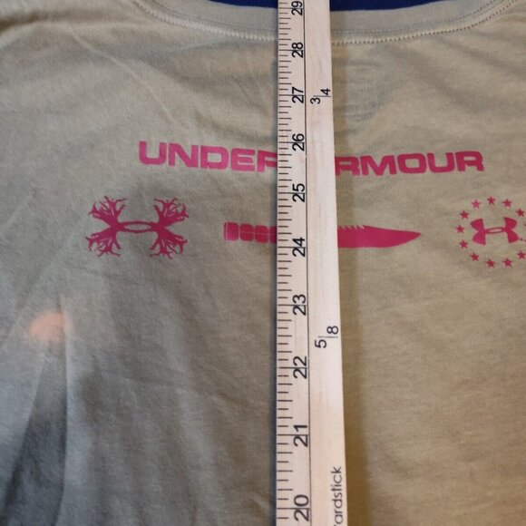 Under Armour Shirt Mens XL Black Always Lethal‎ Heatgear Loose Athletic Pullover - Picture 2 of 8